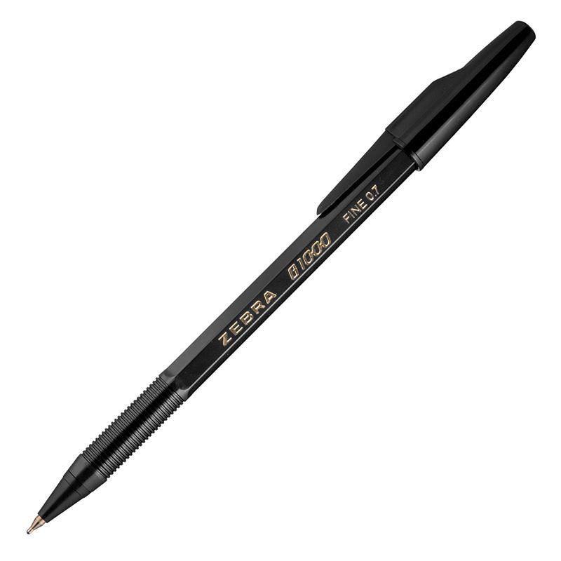 ZEBRA B1000 Black 0.7mm with cap