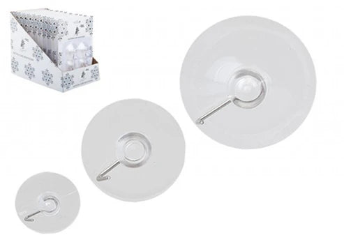 SUCTION HOOKS 3 sizes x8 pcs