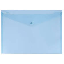 A4 Envelope folder Transparent pastel colours