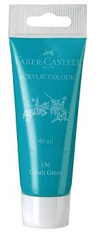 Faber-Castell Acrylic Tube Cobalt Green 40ml