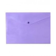 MERIT -  A4 Button Folder -TRANSLUCENT PURPLE