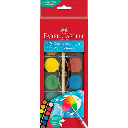 Faber-Castell Water Colours pack of 12