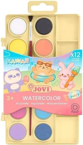 Jovi Kawaii Watercolours x12 3+years