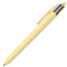 BIC 4-colour Ballpoint Pen Pastel Yellow