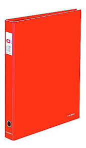Ambar Narrow Spine Ring File - Red