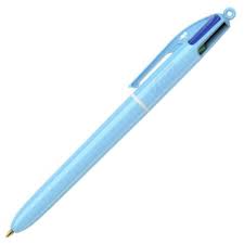 BIC 4-colour Ballpoint Pen Pastel Blue