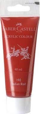 Faber-Castell Acrylic Tube India Red 40ml