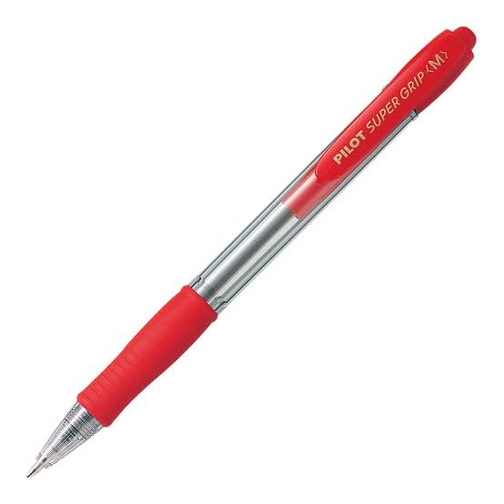 PILOT Super Grip Ballpoint Medium 0.7mm Red