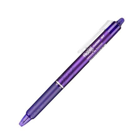 Pilot Frixion Clicker Erasable Pen - Purple Ink