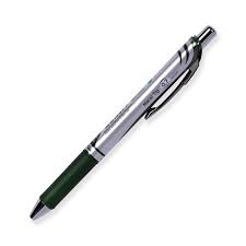 Pentel Energel 0.7Mm Retractable Liquid Gel Roller Pen - Forest Green  Ink