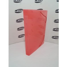Elastic BoxFile PVC 30mm Spine - ( Red )