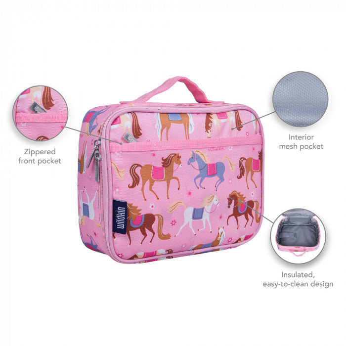 Pink Ponies Lunch Bag