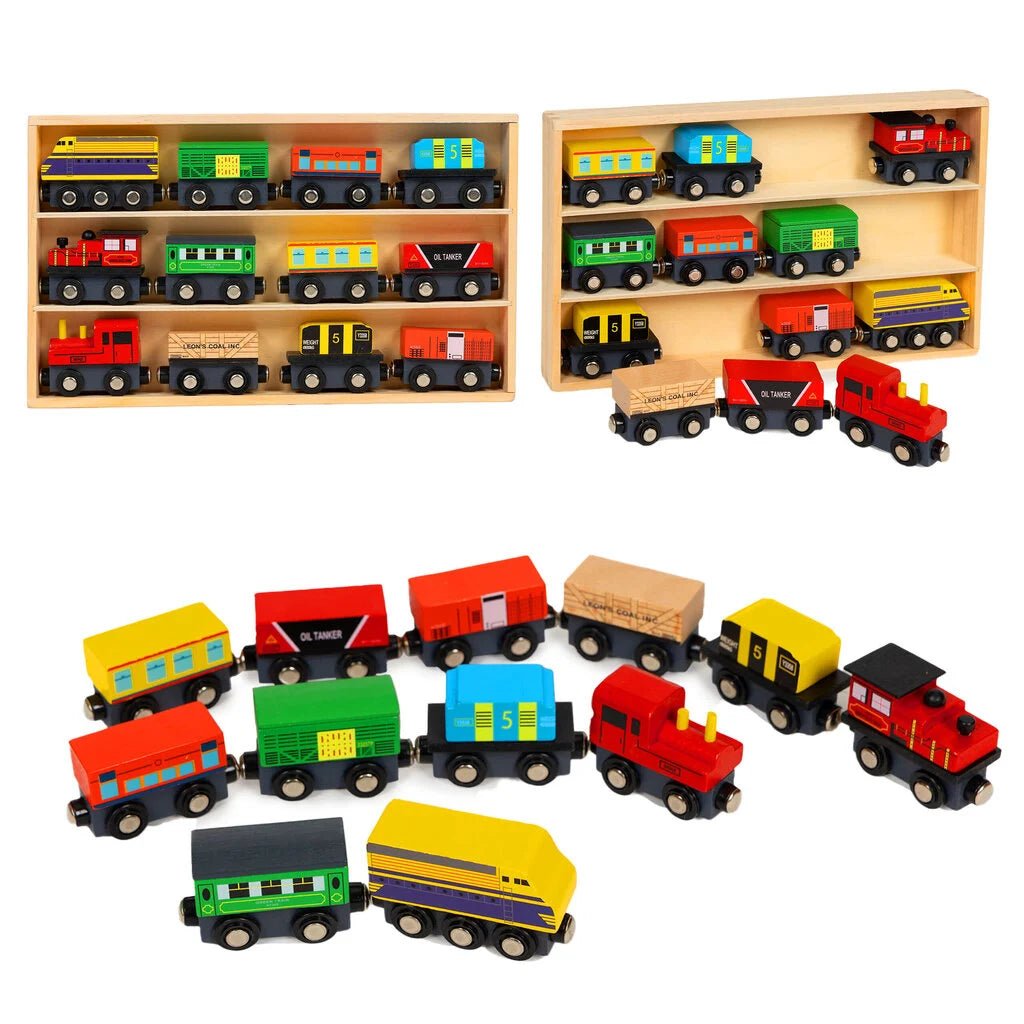Wooden train set