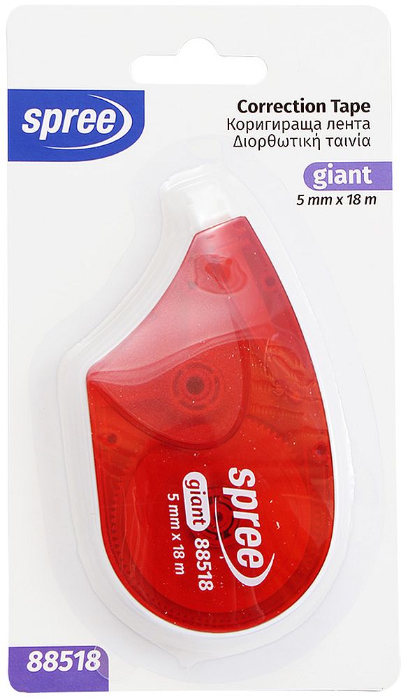 SPREE Correction Tape 88518 Giant 5mmx18m