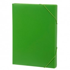 Elastic BoxFile PVC 50mm Spine - ( GREEN )