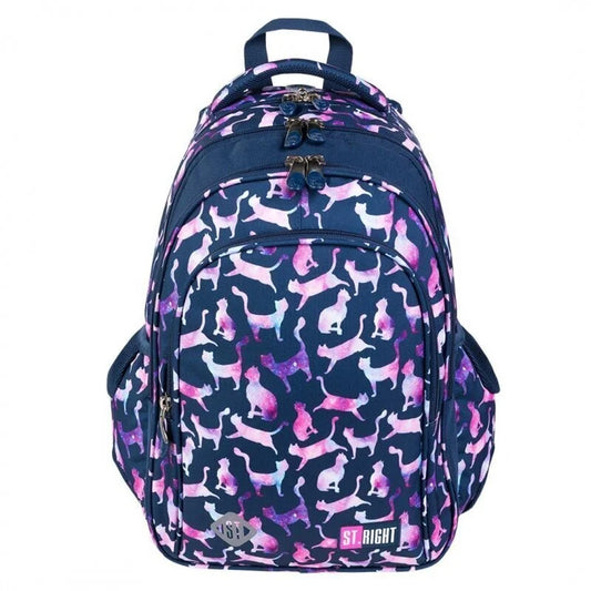 COSMIC CATS 4-compartment backpack 40x28x18 cm
