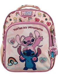 MUST TEAM Disney Stitch Angel Backpack Pink