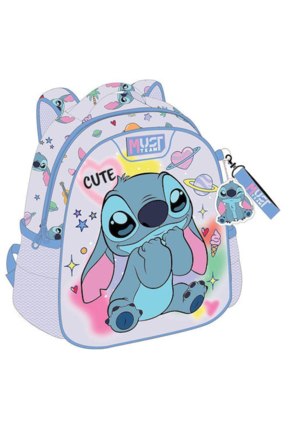 MUST TEAM Disney Stitch Backpack with 2 Compartment