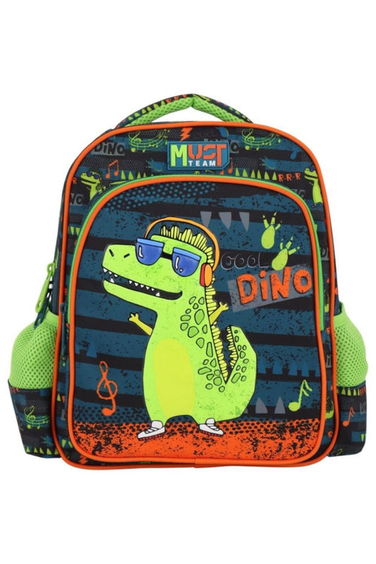 MUST TEAM School Backpack Kindergarten Music Dino 2 Compartments