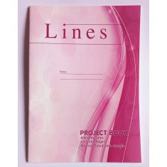 Project book narrow lines  - Lines Collection A4