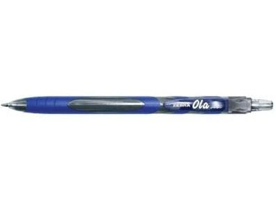 Ola Zebra Medium Pen Retractable Blue 1mm