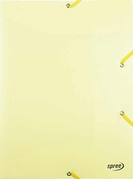 SPREE ELASTIC FILE A4 PASTEL COLOURS