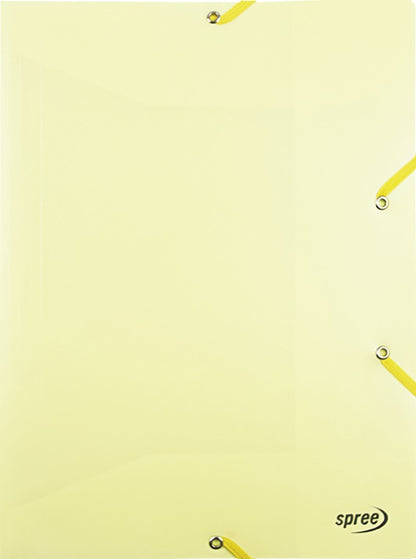 SPREE ELASTIC FILE A4 PASTEL COLOURS