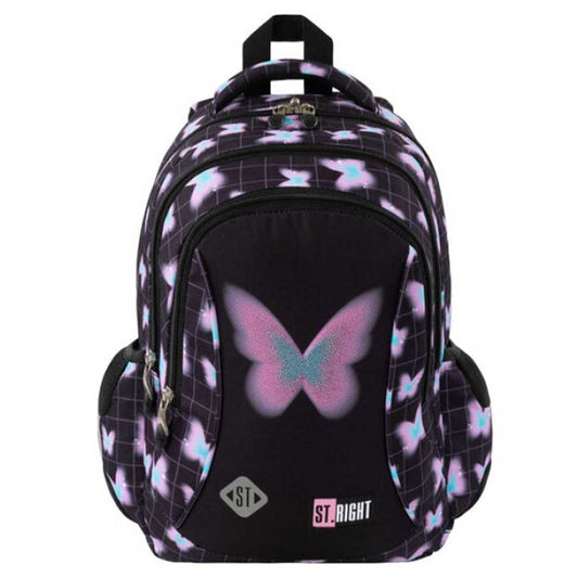 Pastel Butterfly 3 compartment Backpack BP26 39x27x17 cm