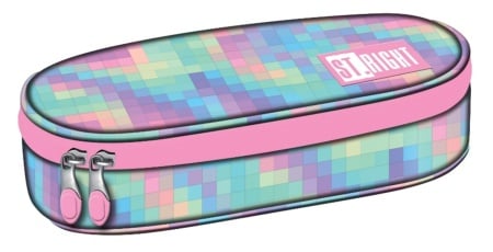 Pastel Pixels 1 compartment pencil case
