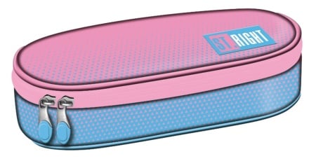 Pink Blue Gradient 1 compartment pencil case