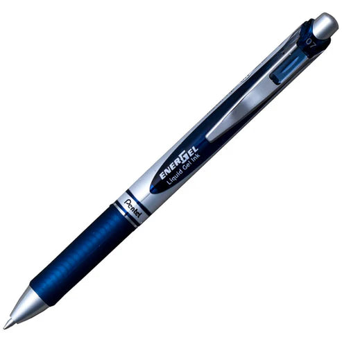 Pentel Energel 0.7Mm Retractable Liquid Gel Roller Pen - Navy Blue Ink