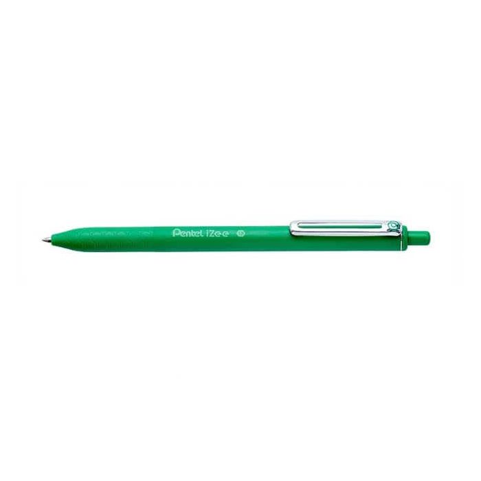 Pentel Izee Retractable BallPen 1mm Green