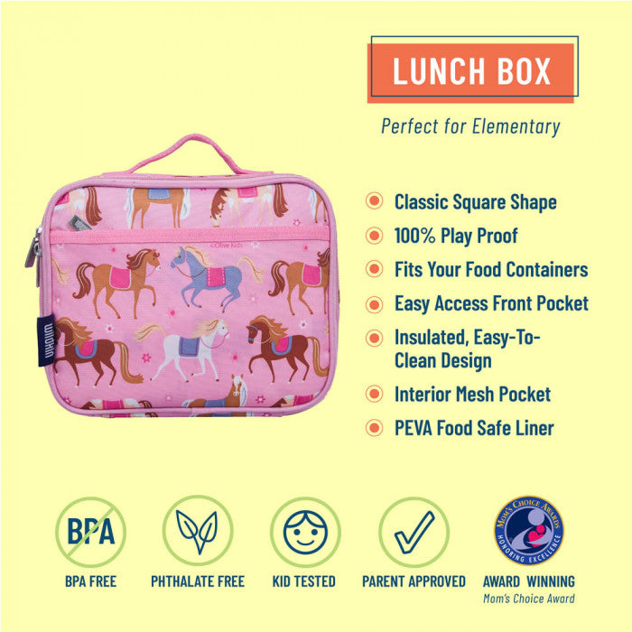 Pink Ponies Lunch Bag