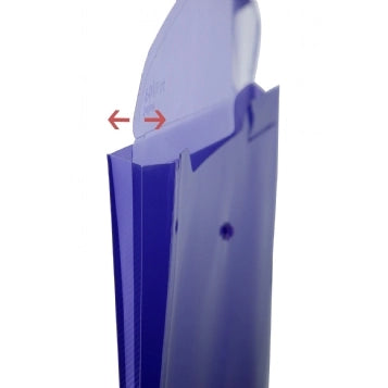 Polyfile Twin Pocket A4 Button Folder - (Snopake)