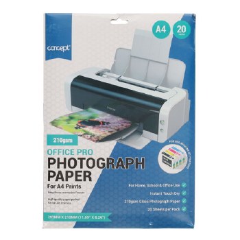 Concept - 210GSM Photograph Paper (20pieces)