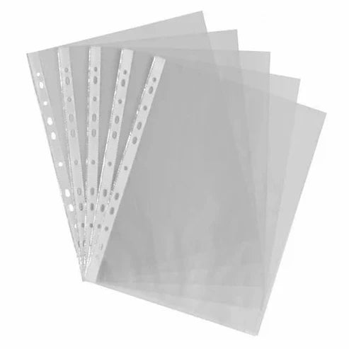 Punched Pockets Thin A4 1Pkt X 50Pcs