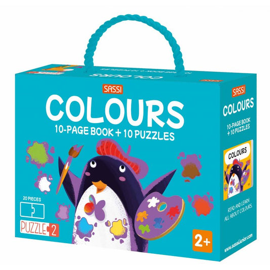 Colours - Page Book + Puzzles - Sassi