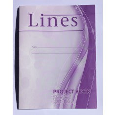 Project book wide lines  - Lines Collection A4