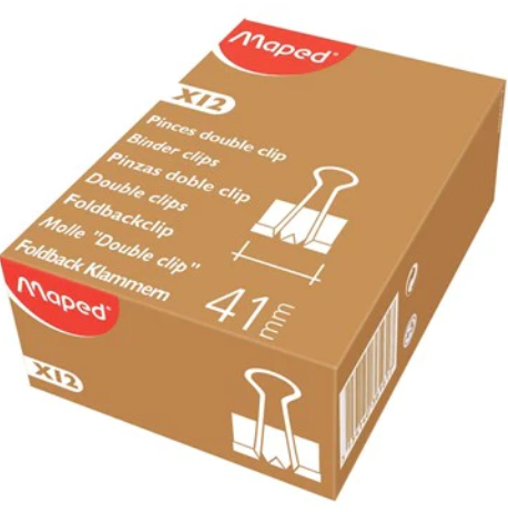 Maped Binder Clips 41mm Box x12