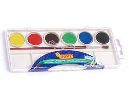 JOVI Watercolor paint set + brush x6