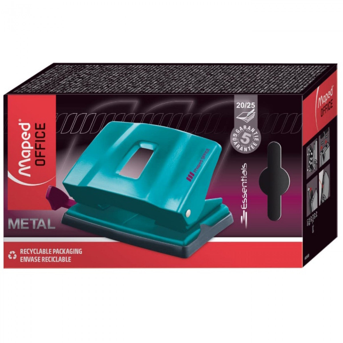 Maped Puncher Metal Deco 20/25 Sheets