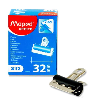 Maped Bulldog Clips 32mm Box x12