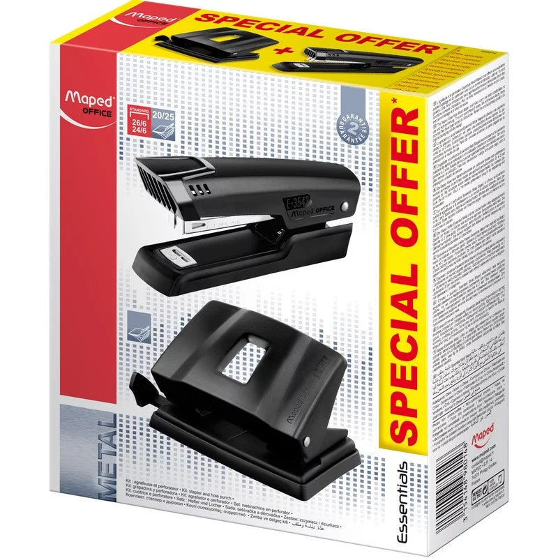 Maped Stapler & Puncher Set