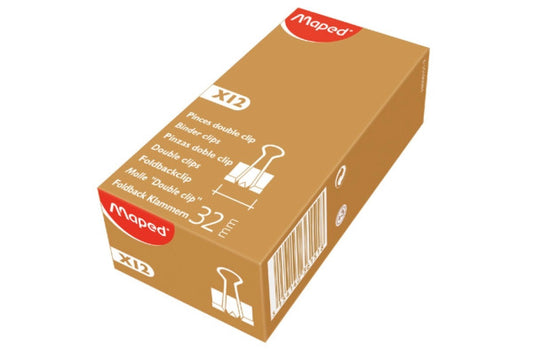 Maped Binder Clips 32mm Box x12