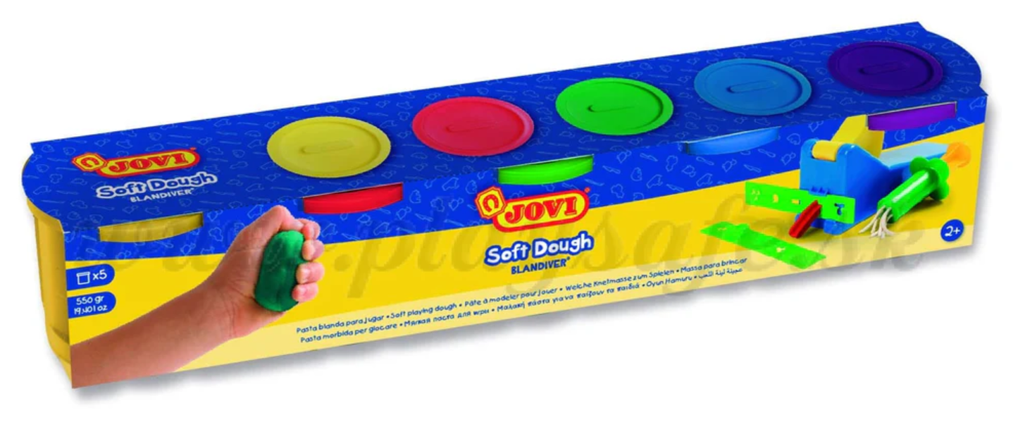 Soft Dough 5-pack Jars