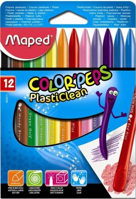 Maped Plastic Crayons x12