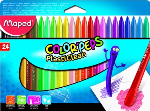 Maped Plastic Crayons x24