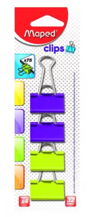 Maped Binder Clips Pkt x4