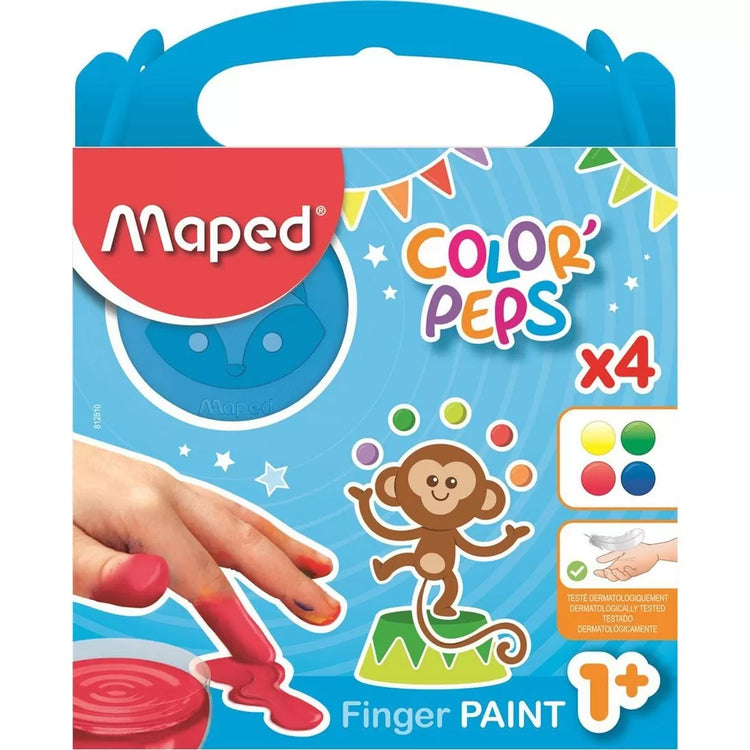 Maped Finger Paints x4 pots