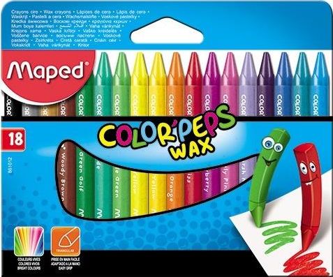 Maped Wax Crayons x18